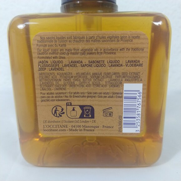 L'Occitane Shea Lavender Hand & Body Liquid Soap 300ML New - Picture 4 of 5
